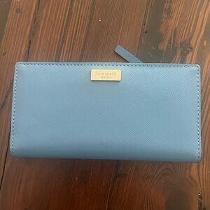 Kate Spade Blue Leather Wallet